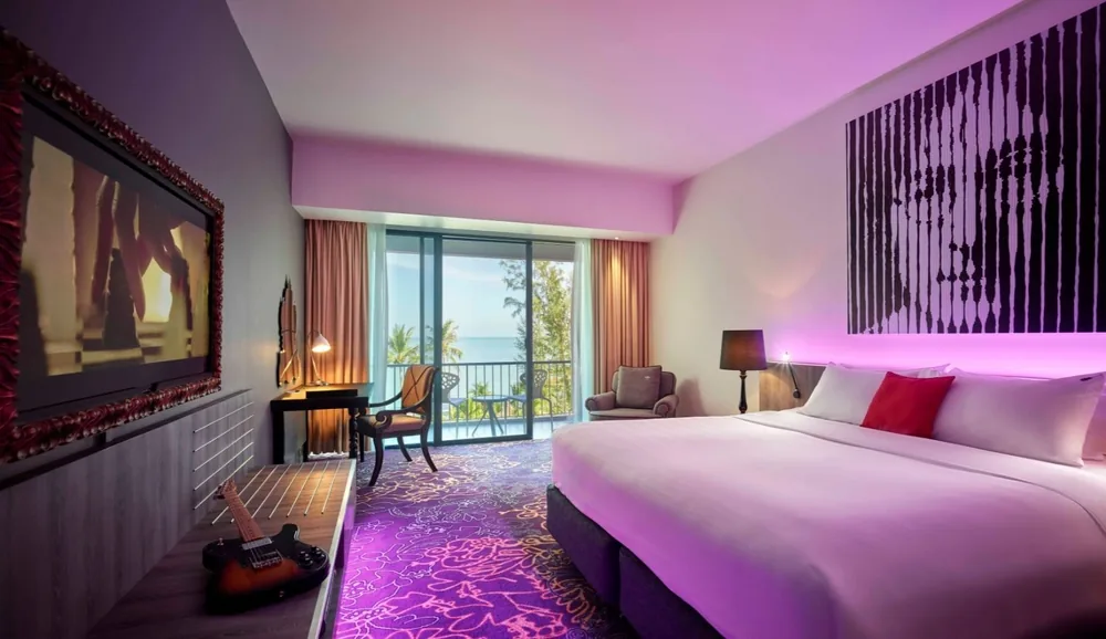 Deluxe Seaview room at Hard Rock Hotel Penang