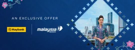 Malaysia Airlines and Maybank exclusive flight offer banner