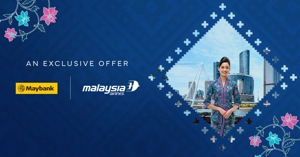 Malaysia Airlines and Maybank exclusive flight offer banner